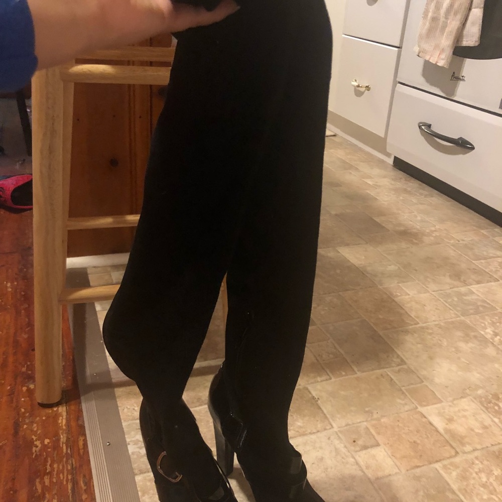 Suede above the knee Jennifer Lopez boots